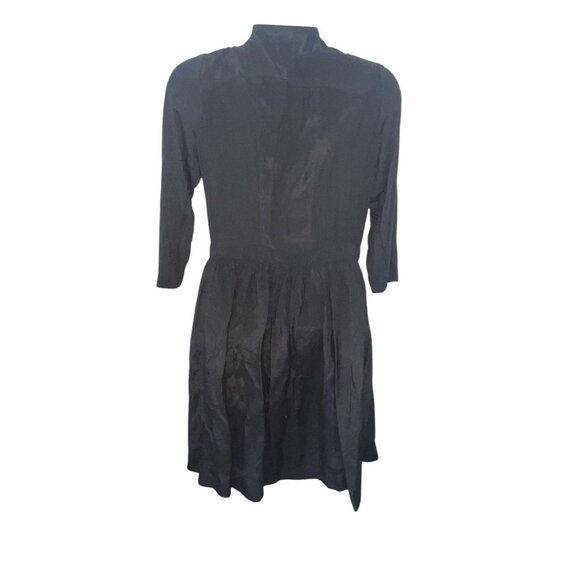 Parameter ANTHROPOLOGIE Womens 8 Green Long Sleeve Zip Front Gray D'Armee Dress - Picture 2 of 14